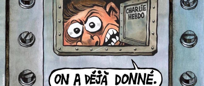 La une de Charlie Hebdo mercredi 3 janvier, sign&#233;e de Riss, son directeur de la r&#233;daction.
