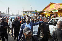  George Weah, élu président du Liberia, se prépare pour le plus grand match de sa seconde vie (ici dans les rues de Monrovia).  (C)HUGH KINSELLA CUNNINGHAM/AFP