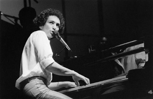 Michel Berger à l'Olympia, le 15 avril 1982 à Paris © JACQUES DEMARTHON AFP/Archives