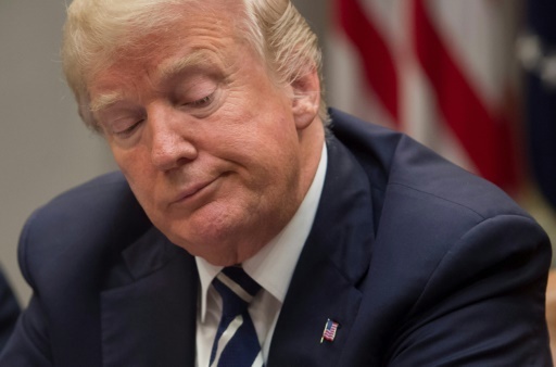 Le président américain Donald Trump, le 11 janvier 2018 à la Maison Blanche, à Washington © SAUL LOEB AFP