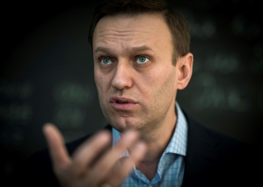 Alexei Navalny, lors d'un entretien à l'AFP, à Moscou, le 16 janvier 2018 © Mladen ANTONOV AFP/Archives