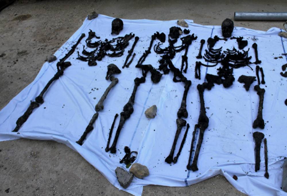 Trois squelettes retrouvés à Verdun ©  Bruno Frémont