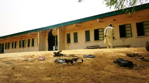 L'école de Dapchi où 111 jeunes filles ont été enlevées par Boko Haram le 19 février © AMINU ABUBAKAR AFP