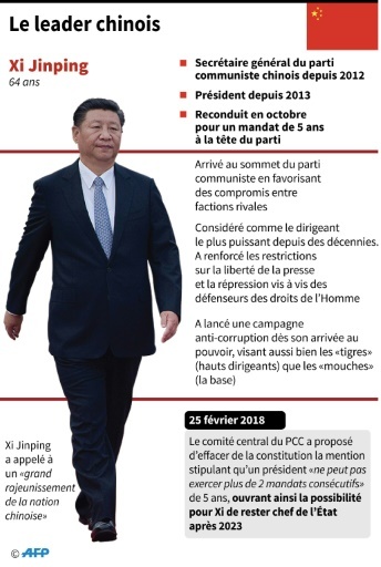 Le leader chinois © Gal ROMA AFP