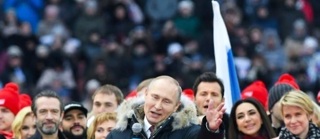 Presidentielle: Poutine promet des "victoires brillantes" a la Russie