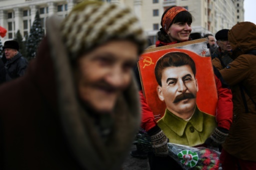Commémoration du 65 vanniversaire de la mort de Staline à Moscou, sur la place Rouge, le 5 mars 2018 © Kirill KUDRYAVTSEV AFP