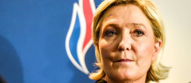 Marine Le Pen &#224; Lille, le 10 mars 2018.