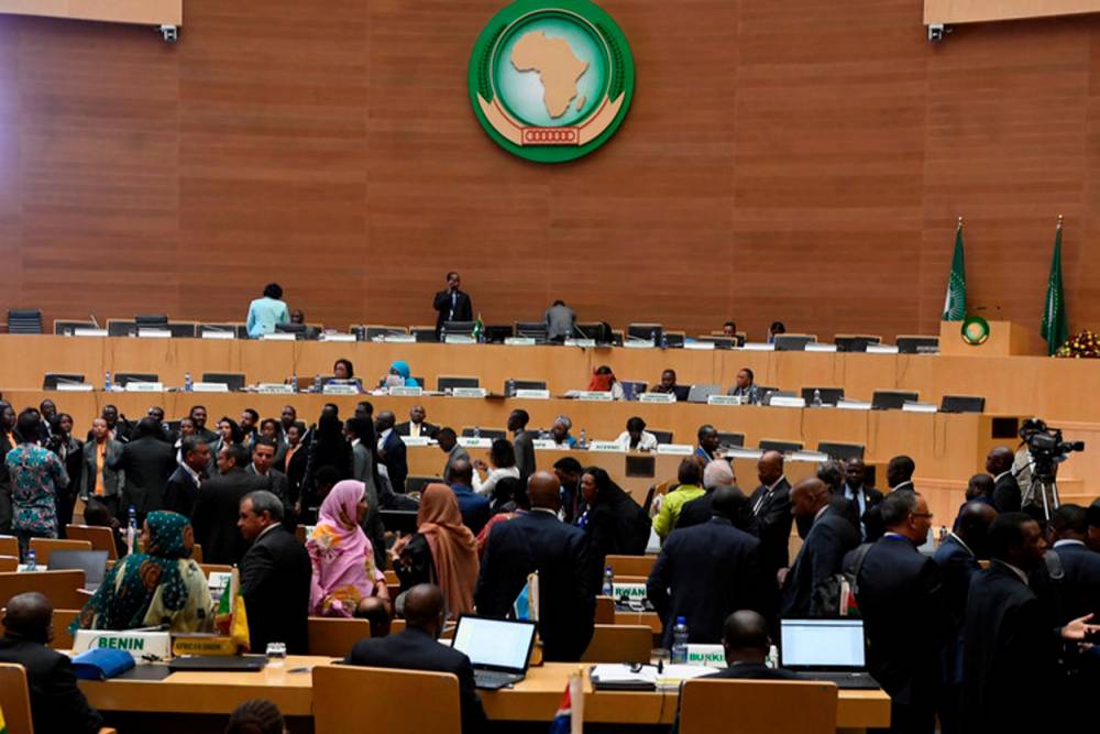 Les délégués lors du dernier sommet de l'UA, en janvier 2018.  ©  Simon Maina/AFP