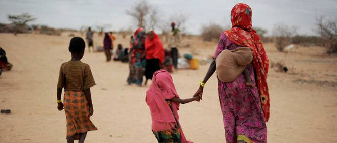 Des refugies climatiques en Somalie, en juillet 2011.