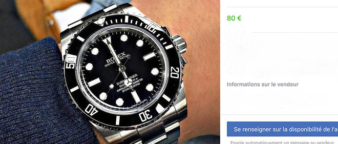 Une montre Rolex propos&#233;e &#224; 80 euros sur le service Marketplace de Facebook... Est-ce bien raisonnable ?&#160;