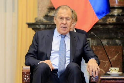 Le ministre russe des AFfaires étrangères Sergueï Lavrov à Hanoï, le 23 mars 2018 © MINH HOANG POOL/AFP