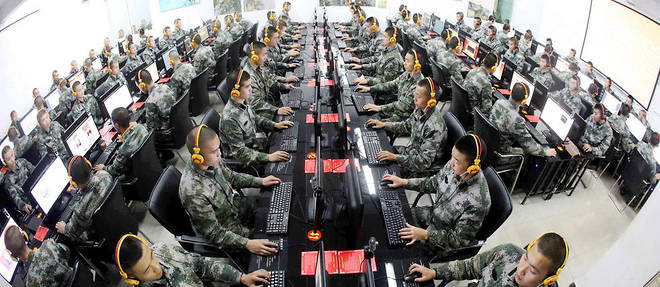 Cybersoldats chinois &#224; Chongqing (Chine). Photo d'illustration.