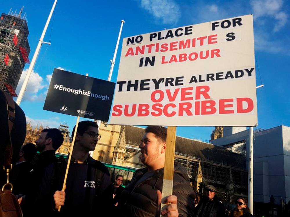 UK: Jewish groups protest Labour leader Corbyn ©  Iclal Turan / ANADOLU AGENCY 