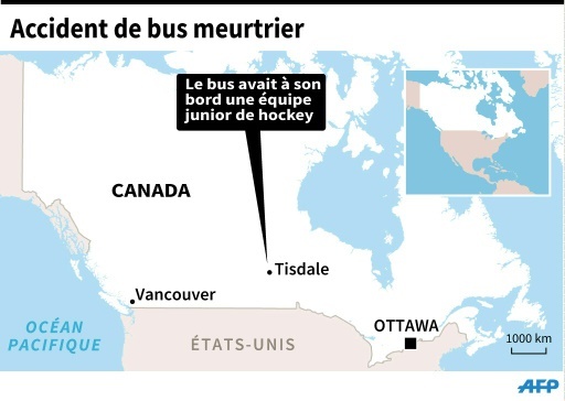 Accident de bis meurtrier au Canada ©  AFP
