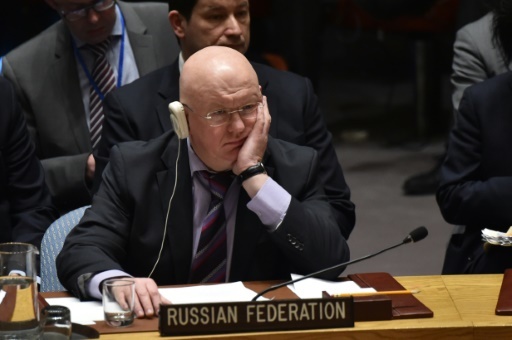 L'ambassadeur de Russie aux Nations unies, Vassily Nebenzia © HECTOR RETAMAL AFP
