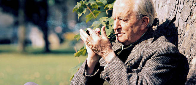 J.R.R. Tolkien &#224; Oxford, en 1972.