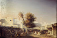   La porte Bab Azoun à Alger,  en 1834. Tableau d'Étienne Raffort (1802-1895). 