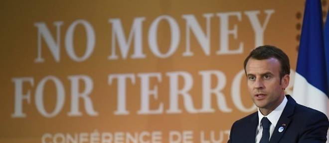 Financement du terrorisme: Emmanuel Macron appelle a une parfaite cooperation internationale