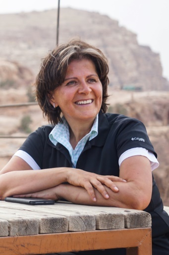 La ministre jordanienne du Tourisme Lina Mazhar Annab, à Petra, le 24 avril 2018 © Sonia WOLF AFP