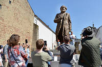  La statue en bronze de Karl Marx, signée Wu Weishan, a été offerte par la République populaire de Chine.  © 