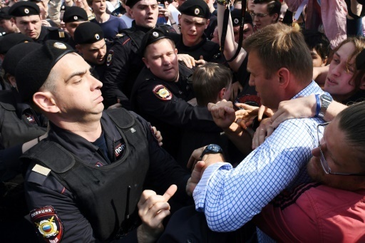 Russie: l'opposant Navalny et plus de 1.500 manifestants arretes