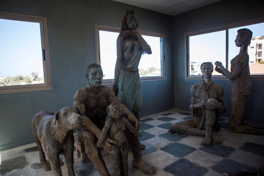 Ouverture de la Maison Musee de l'artiste sculpteur senegalais Ousmane Sow a Dakar © Jane HAHN/PANOS-REA Jane HAHN/PANOS-REA / PANOS-REA / Jane HAHN/PANOS-REA
