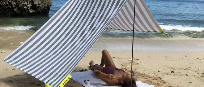 Miasun est une version moderne du parasol, une tente de plage id&#233;ale pour s'offrir un coin d'ombre en moins de deux minutes.