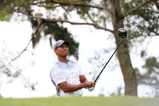 L'Américain Tiger Woods au 3e tour du Players Championship, à Ponte Vedra Beach en Floride, le 12 mai 2018 © SAM GREENWOOD GETTY IMAGES NORTH AMERICA/AFP
