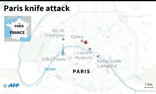 Paris knife attack ©  AFP