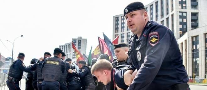 Manifestation pour un "internet libre" a Moscou, plus de 20 arrestations