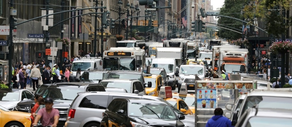 A New York, les chauffeurs de VTC pestent contre l'envolee de l'essence