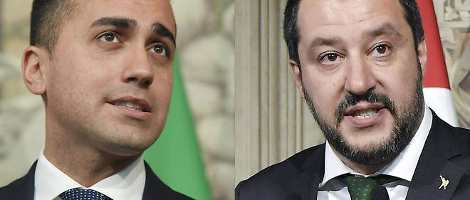 Luigi Di Maio (&#224; gauche) et Matteo Salvini (&#224; droite)&#160;vont mettre un b&#233;mol &#224; leurs exc&#232;s pol&#233;miques, estime Gabriel Matzneff.