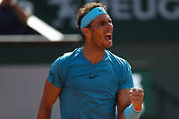  Rafael Nadal n'a laissé aucune chance à Juan Martin del Potro en demi-finale.  ©CHRISTOPHE ARCHAMBAULT