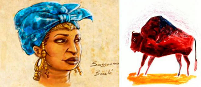 La reine Sogolon, m&#232;re de Sunjata (fondateur de l'empire du Mali), &#233;galement surnomm&#233;e "la femme-buffle".