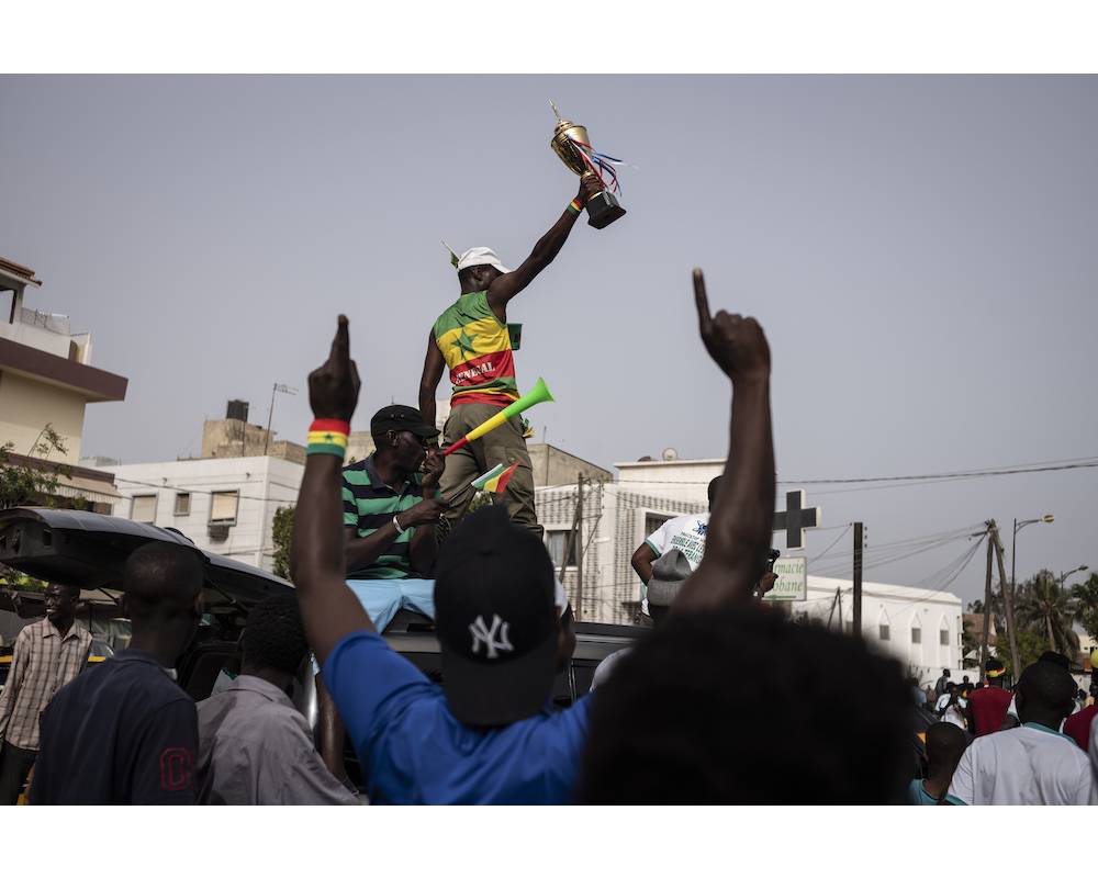 Un signe qui ne trompe pas dans la ferveur et la volonté des Sénégalais de voir les Lions aller jusqu'au bout. ©  Sylvain Cherkaoui 