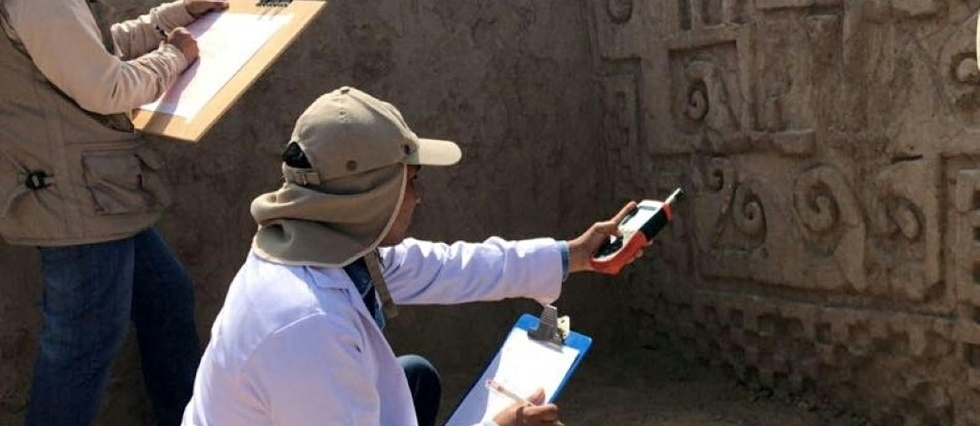 Au Perou, un site precolombien revele des peintures millenaires