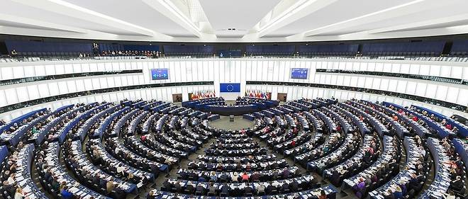 L'h&#233;micycle du Parlement europ&#233;en &#224; Strasbourg.