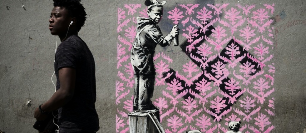 De oeuvres attribuees a Banksy decouvertes a Paris
