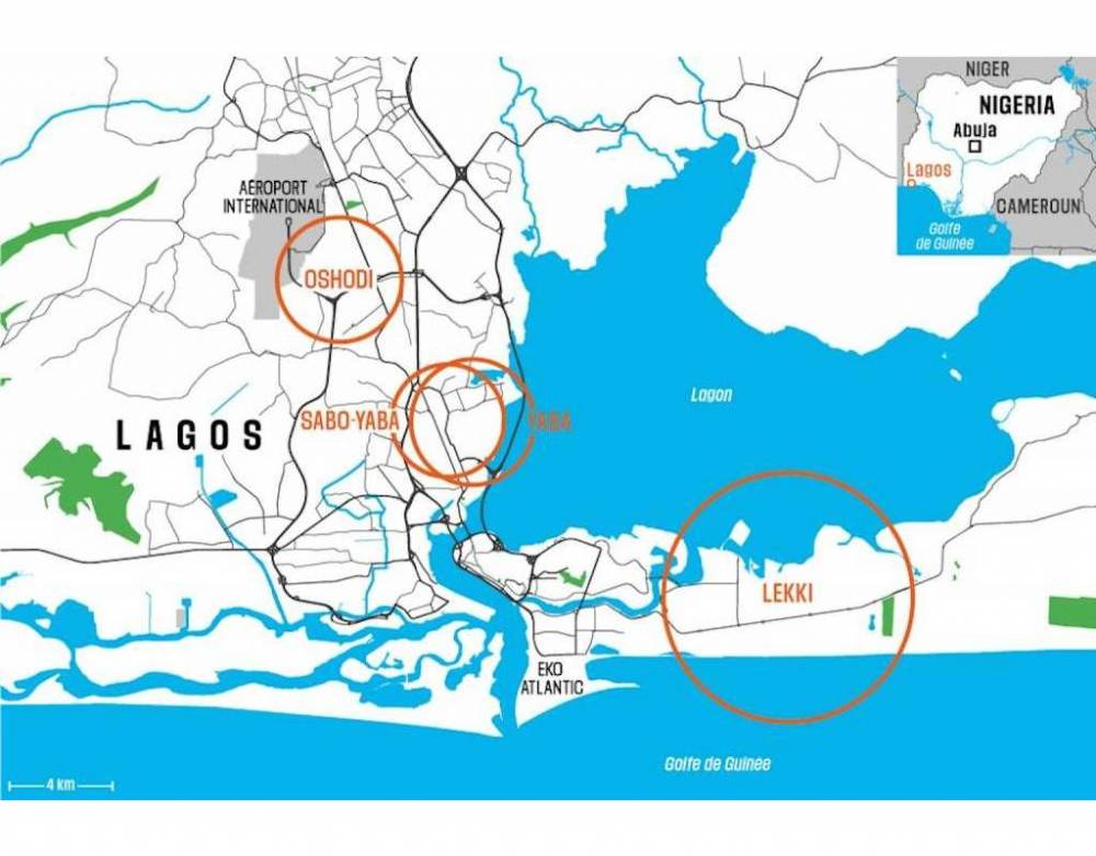 Plan de Lagos, Nigéria.  ©  BIG