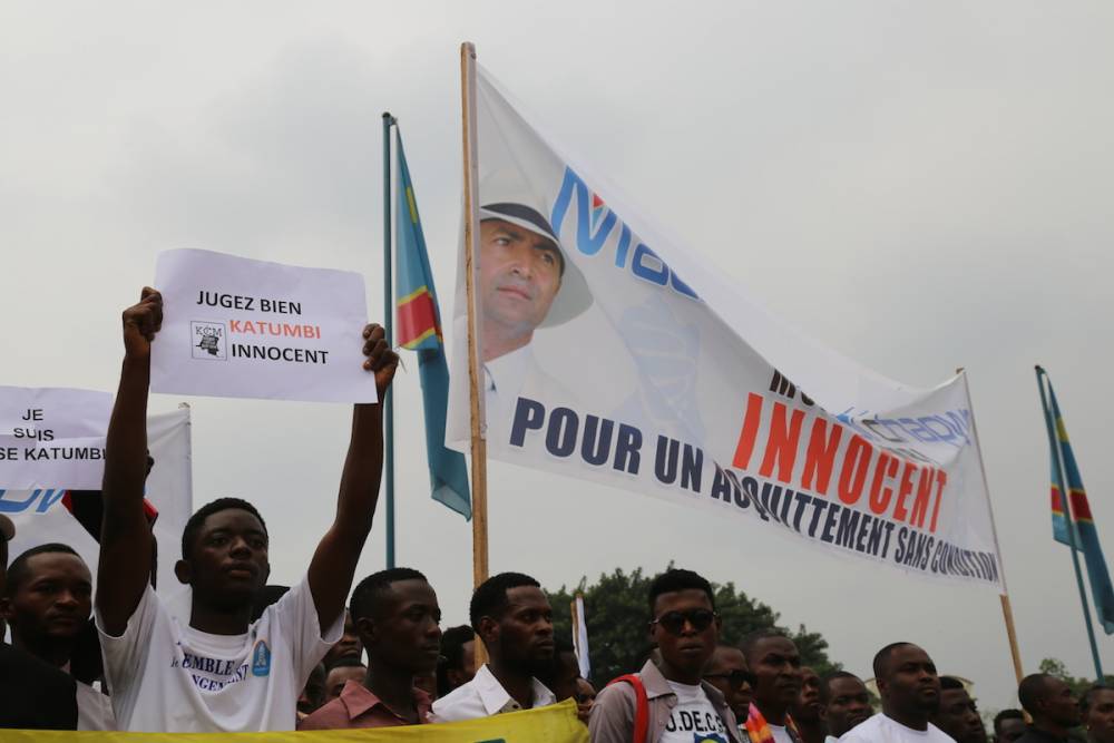 En exil de fait à Bruxelles depuis mi-2016, Moïse Katumbi affirme qu'il va venir déposer sa candidature entre le 24 juillet et le 8 août. ©  SAMIR TOUNSI / AFP