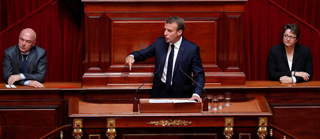 Emmanuel Macron s'adressait pour la deuxi&#232;me fois devant les parlementaires r&#233;unis &#224; Versailles.&#160;