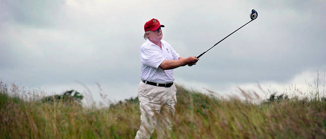 Donald Trump en 2012 sur un parcours de golf. (Photo d'illustration)