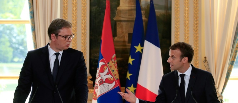 Pas d'adhesion "automatique" de la Serbie a l'UE en 2025, avertit Macron