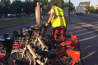  L'installation des nouveaux Vélo’V sur le campus de LyonTech-la Doua s'est déroulée sans pépin. 