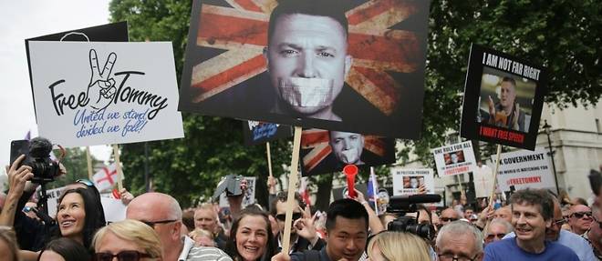Royaume-Uni: un militant d'extreme droite erige en martyr par des partisans de Trump