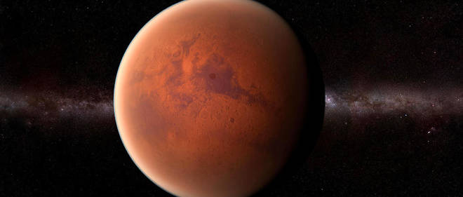 La planete Mars (vue d'artiste).
