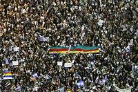 Une immense foule de druzes isra&eacute;liens proteste contre une loi controvers&eacute;e