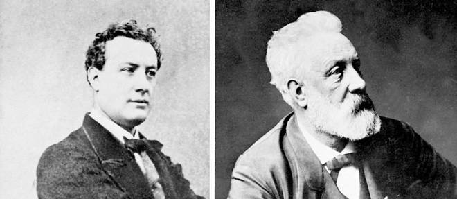 Jules Verne a deux epoques de sa vie.
