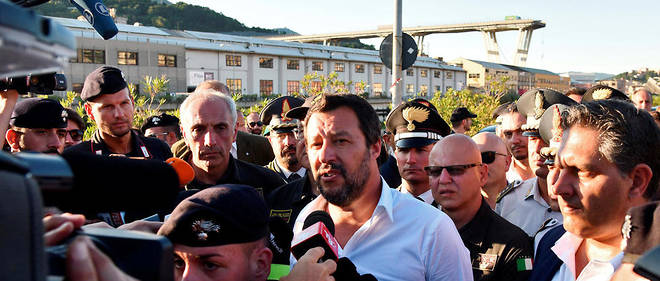 Le ministre de l'Interieur, Matteo Salvini, a annonce la revocation de la concession accordee a la societe Autoroutes pour l'Italie, controlee par les Benetton, << sans attendre les temps de la justice >> et promet la prison pour ses responsables.
