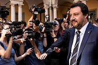  Le ministre de l'Interieur italien, Matteo Salvini. 